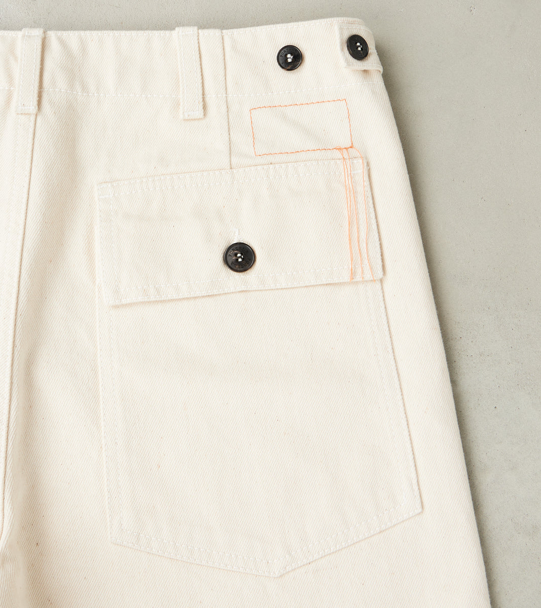 New Fatigue Trouser - Natural Selvedge Denim