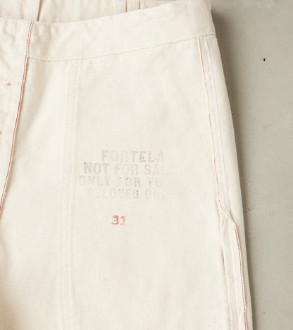 New Fatigue Trouser - Natural Selvedge Denim