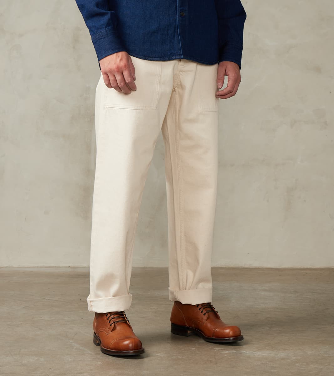 Fortela New Fatigue Trouser - Natural Selvedge Denim