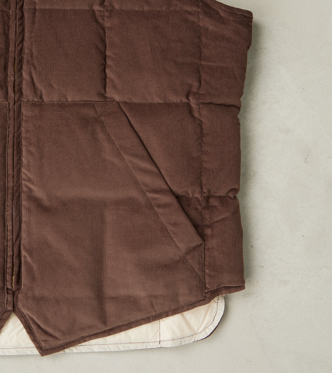 Outdoor Vest - Brown Corduroy