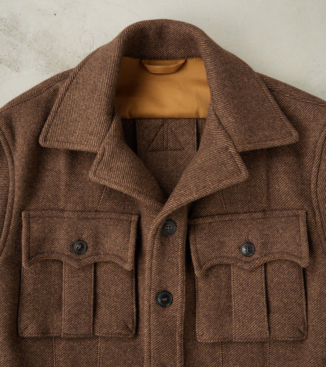 Saharan Jacket - Brown Wool Twill