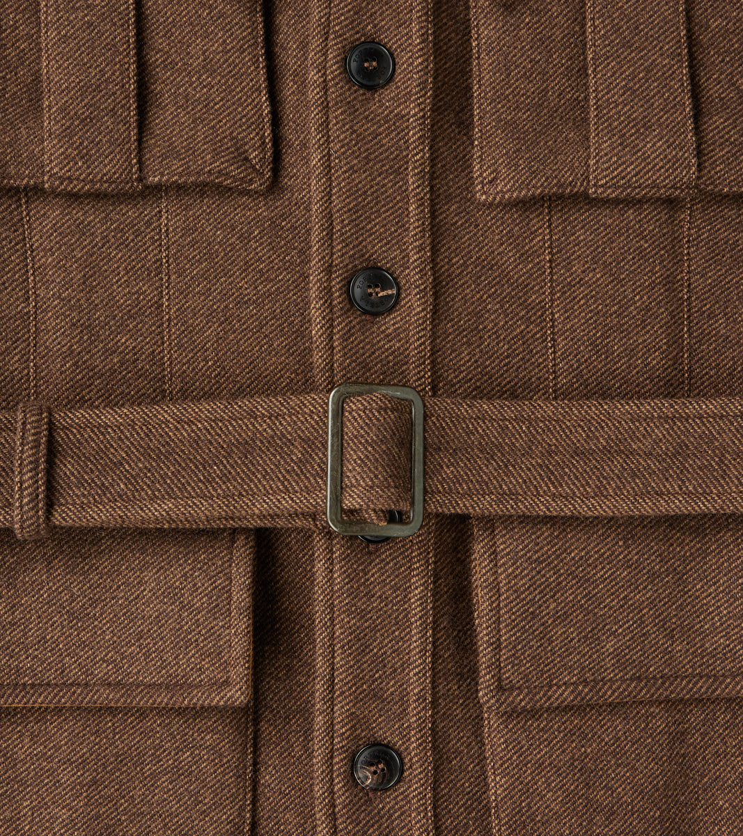 Saharan Jacket - Brown Wool Twill