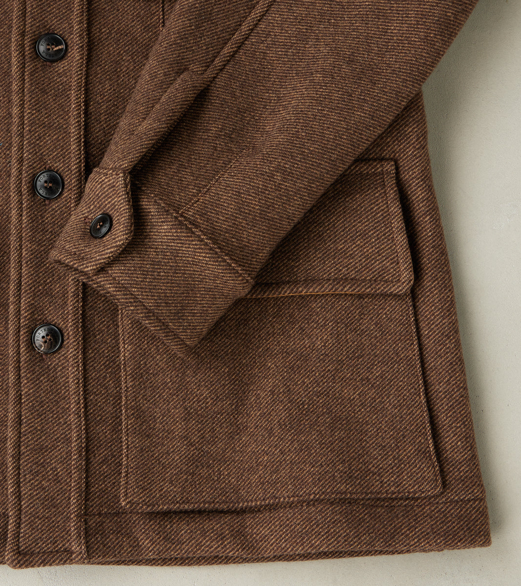 Saharan Jacket - Brown Wool Twill