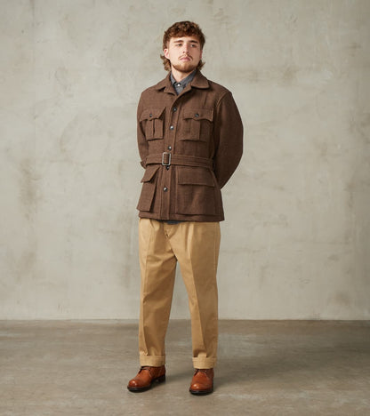 Saharan Jacket - Brown Wool Twill