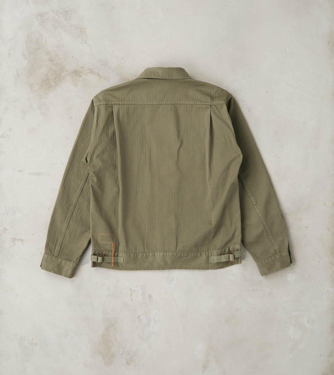 Fortela Army Jacket Green Herringbone Twill 50 L