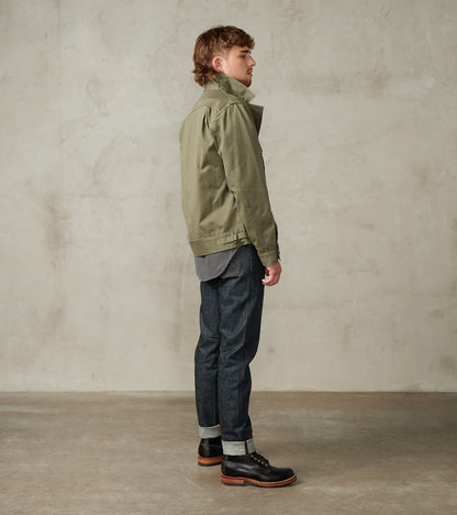 Army Jacket - Green Herringbone Twill