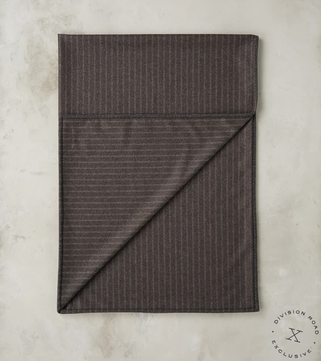 Charcoal Brown London Silver Screen Twill Flannel Blanket