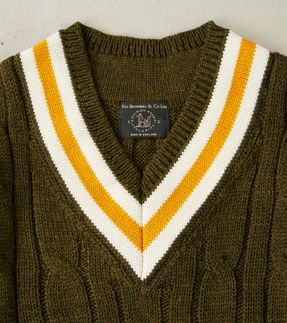 Fox x DR Cricket Club Sweater - Cedar & Brass