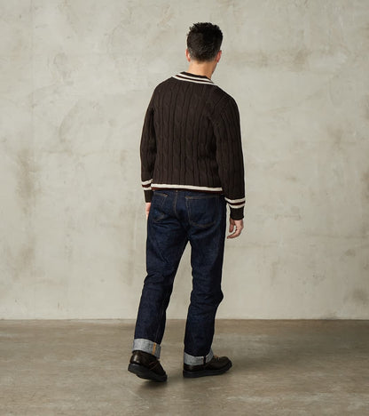 Fox x DR Cricket Club Sweater - Charcoal & Iron