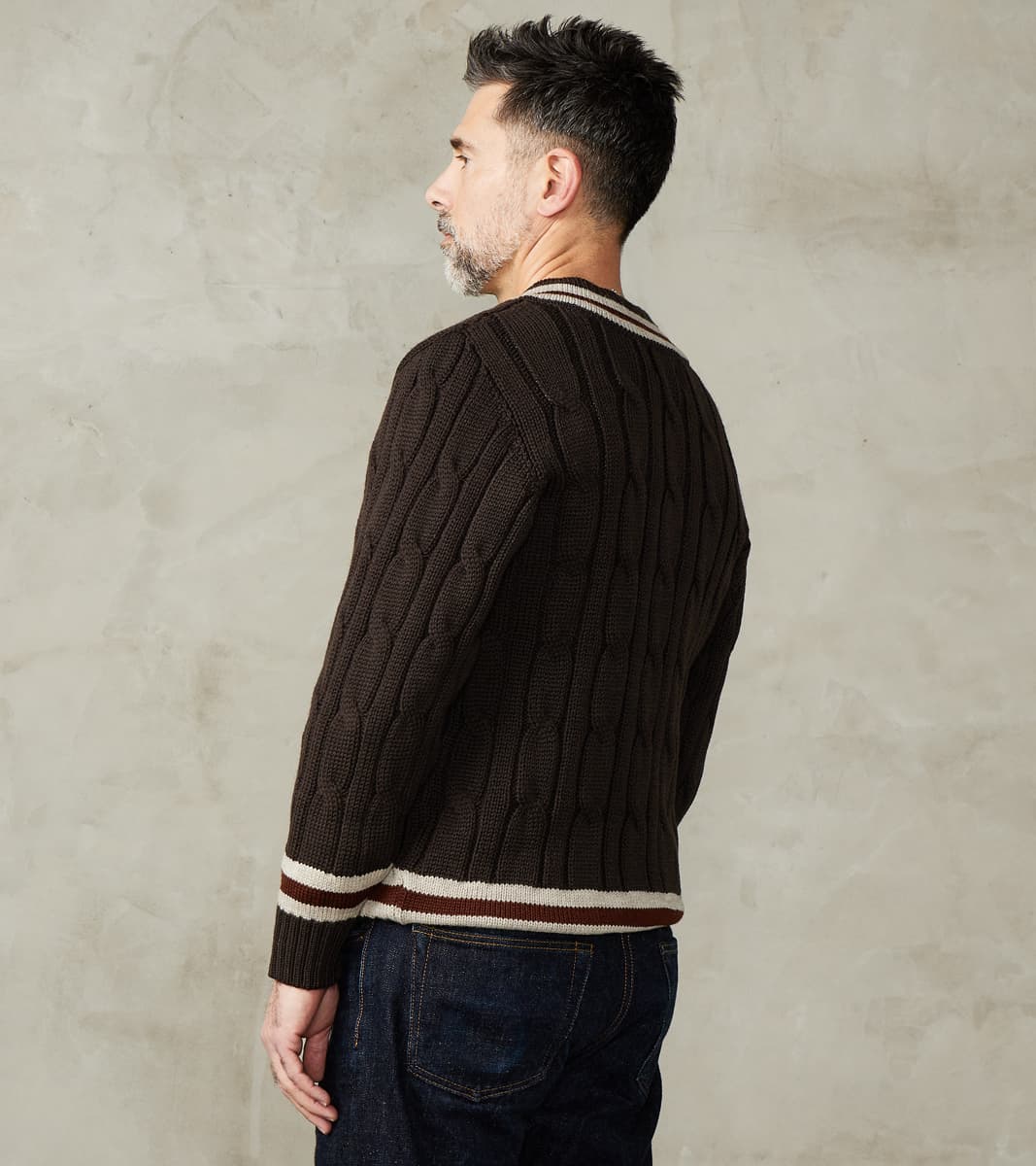 Fox Brothers® x Division Road Cricket Club Sweater - Charcoal