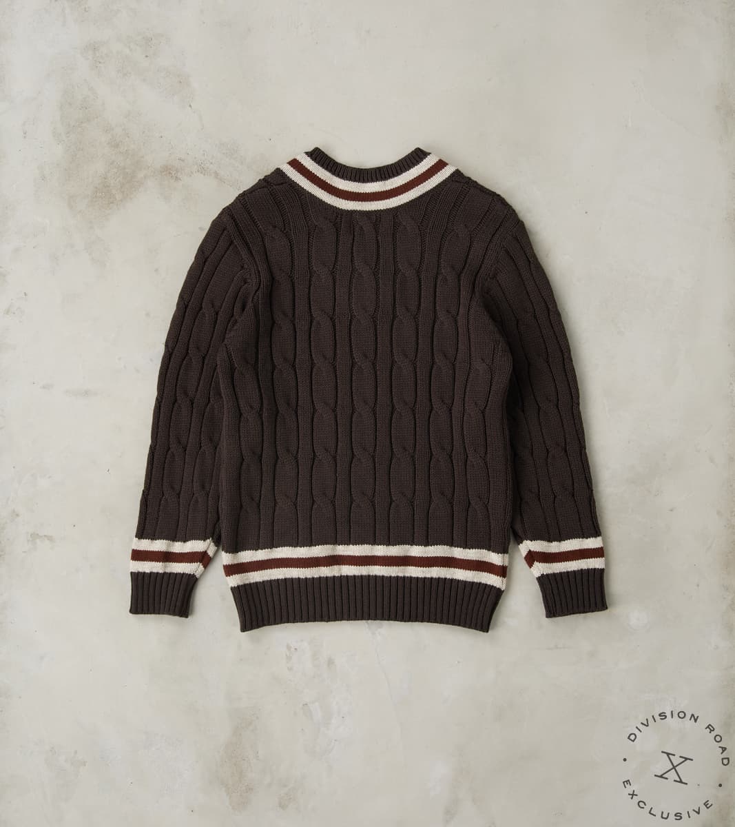 Fox Brothers® x Division Road Cricket Club Sweater - Charcoal