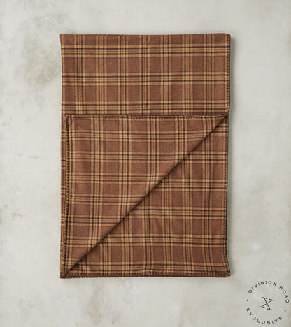 Fox Brothers® x Division Road Brown Cheltenham Check Twill Flannel Bla…