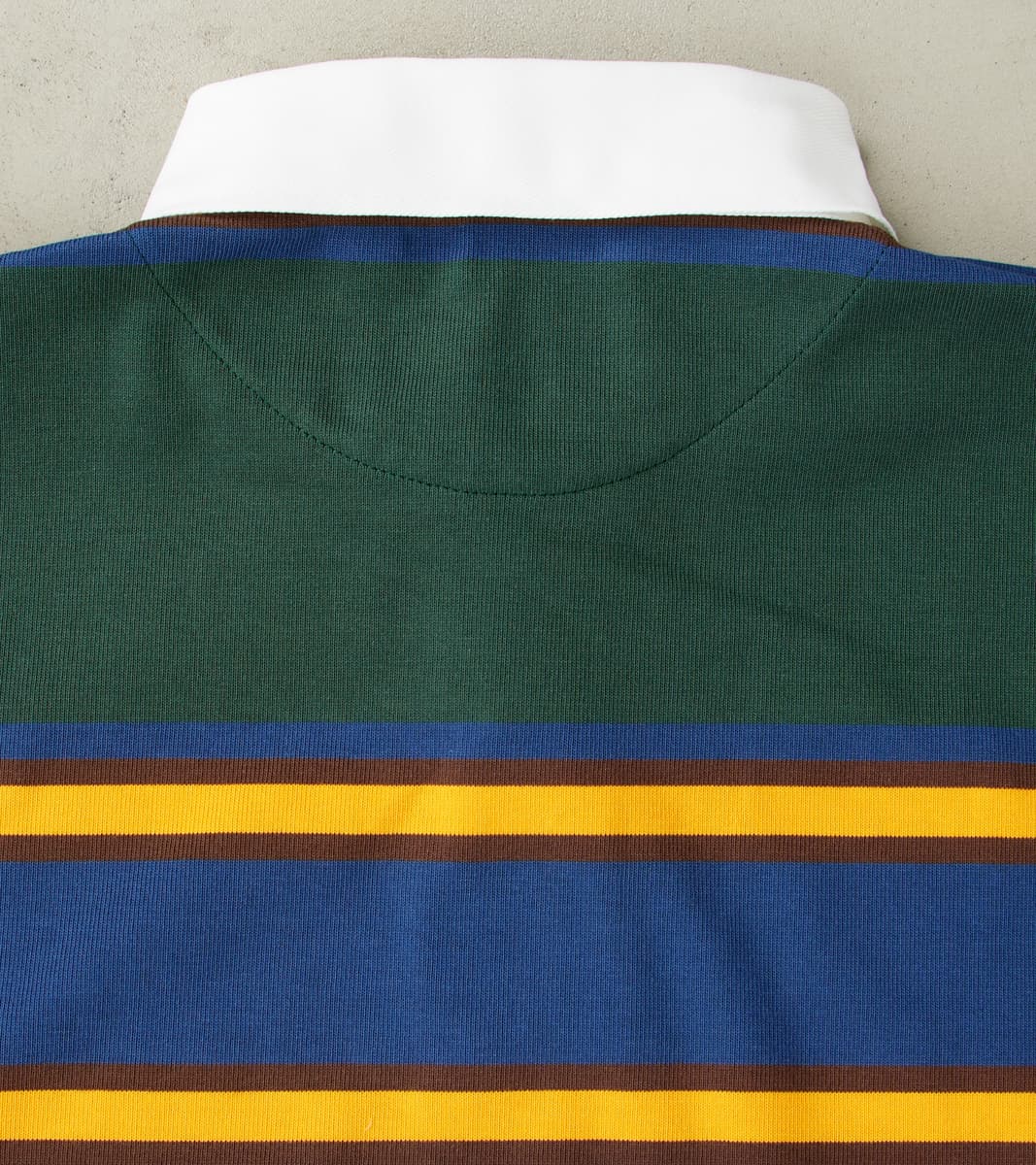 Fox Brothers® x Division Road Heritage Rugby Shirt - Forest & Navy