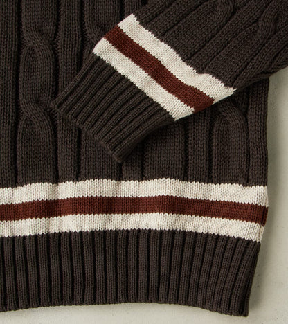 Fox x DR Cricket Club Sweater - Charcoal & Iron