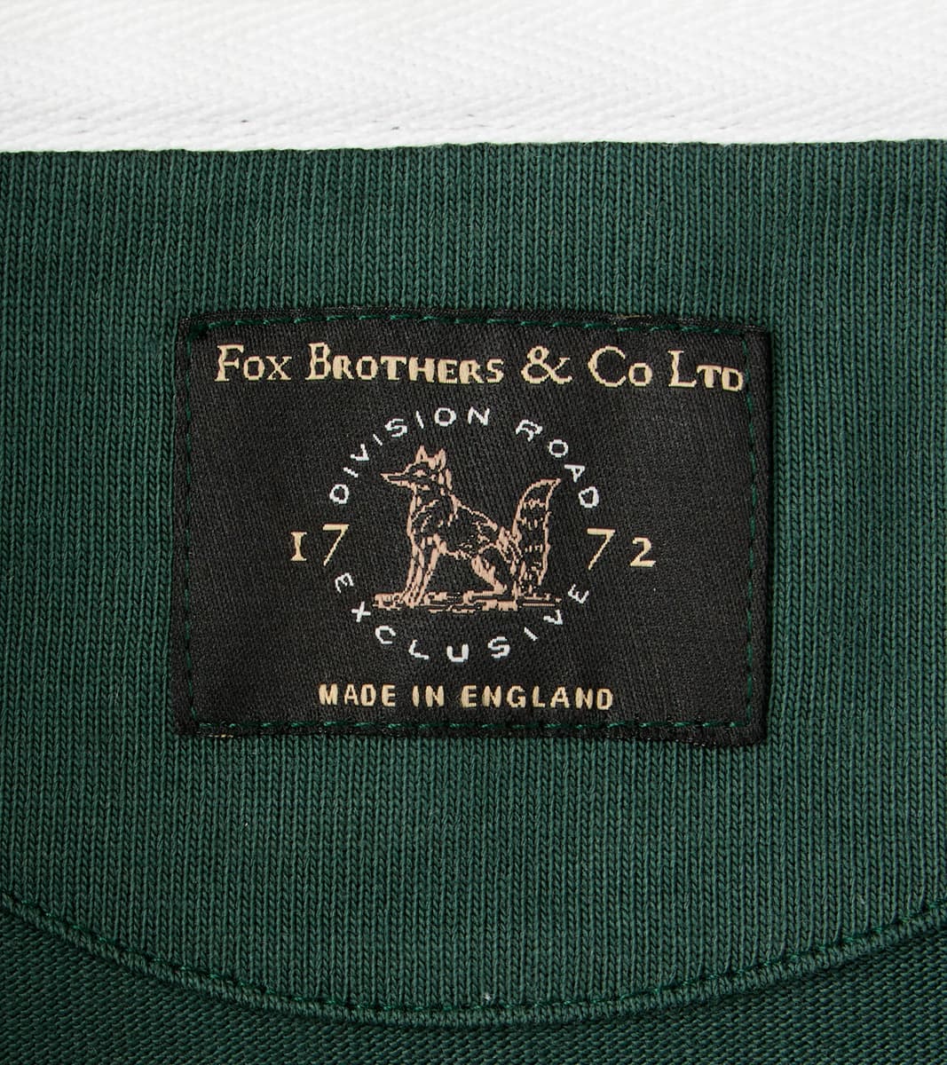 Fox x DR Heritage Rugby Shirt - Forest & Navy Stripe