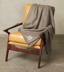 Fox Brothers® x Division Road Stone Grey Hopsack Flannel Blanket