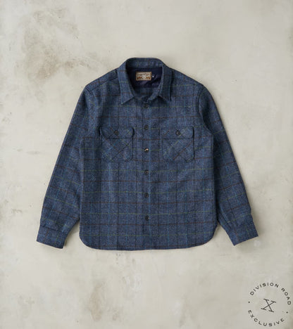 Freenote Cloth x Division Road Benson - Abraham Moon® Shetland Estate Tweed - Nav…