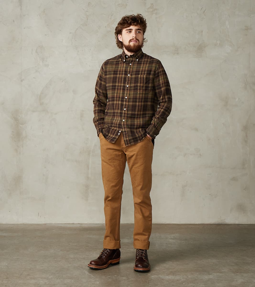 Workers Chino - 14oz Japanese Military Slub Canvas - Tan