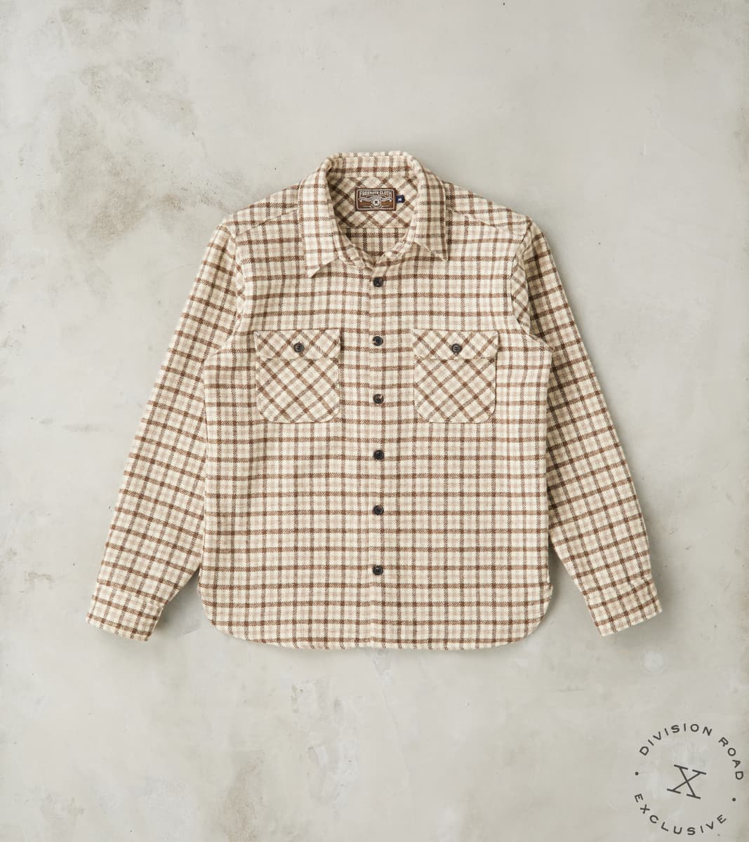 Freenote Cloth x Division Road Benson - Lovat® Sonsie Tweed Large Gunclub Check -…