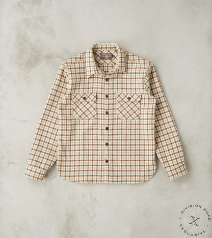 Freenote Cloth x Division Road Benson - Lovat® Sonsie Tweed Large Gunclub Check -…