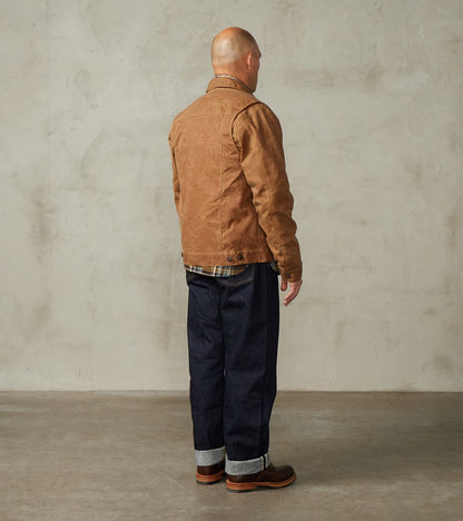 Riders Jacket - 10oz Martexin Waxed Army Duck - Rust