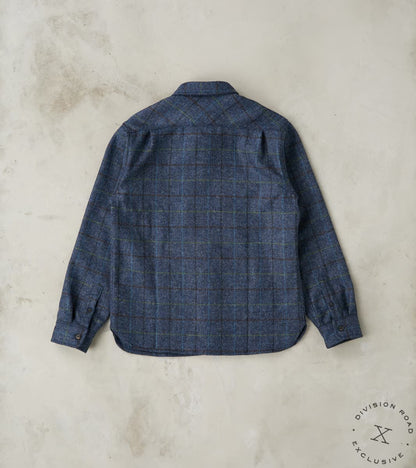 Benson - Abraham Moon® Shetland Estate Tweed - Navy Check