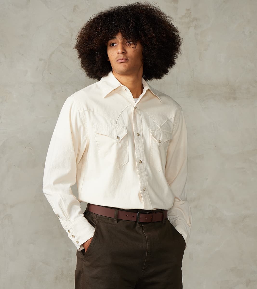 Freenote Cloth Northfork - Japanese Nep Chambray - Sand