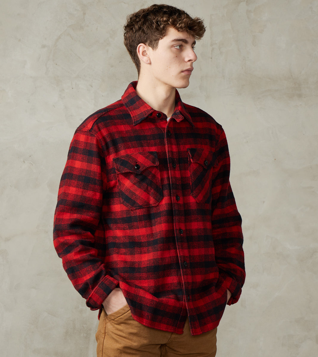Freenote Cloth Scout - Japanese Flannel - Furnace Red Plaid Division Road, Inc. Freenote Cloth Scout - Japanese Flannel - Furnace Red Plaid Division Road, Inc.