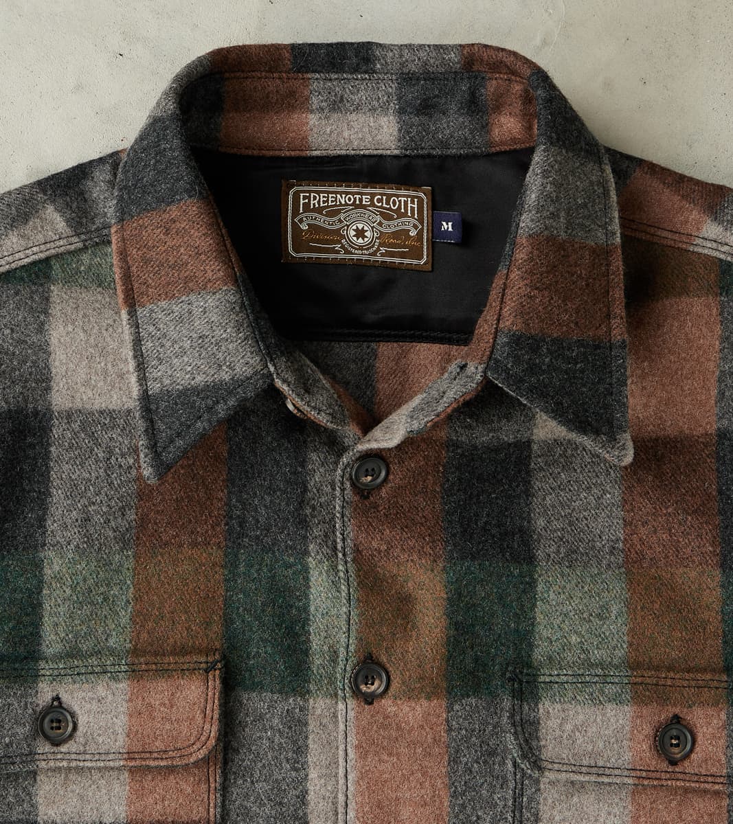 Benson - Fox Brothers® x Division Road Twill Flannel - Forest Hunter Check