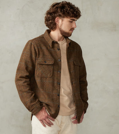 Freenote Cloth x Division Road Benson - Abraham Moon® Shetland Estate Tweed - Oli…