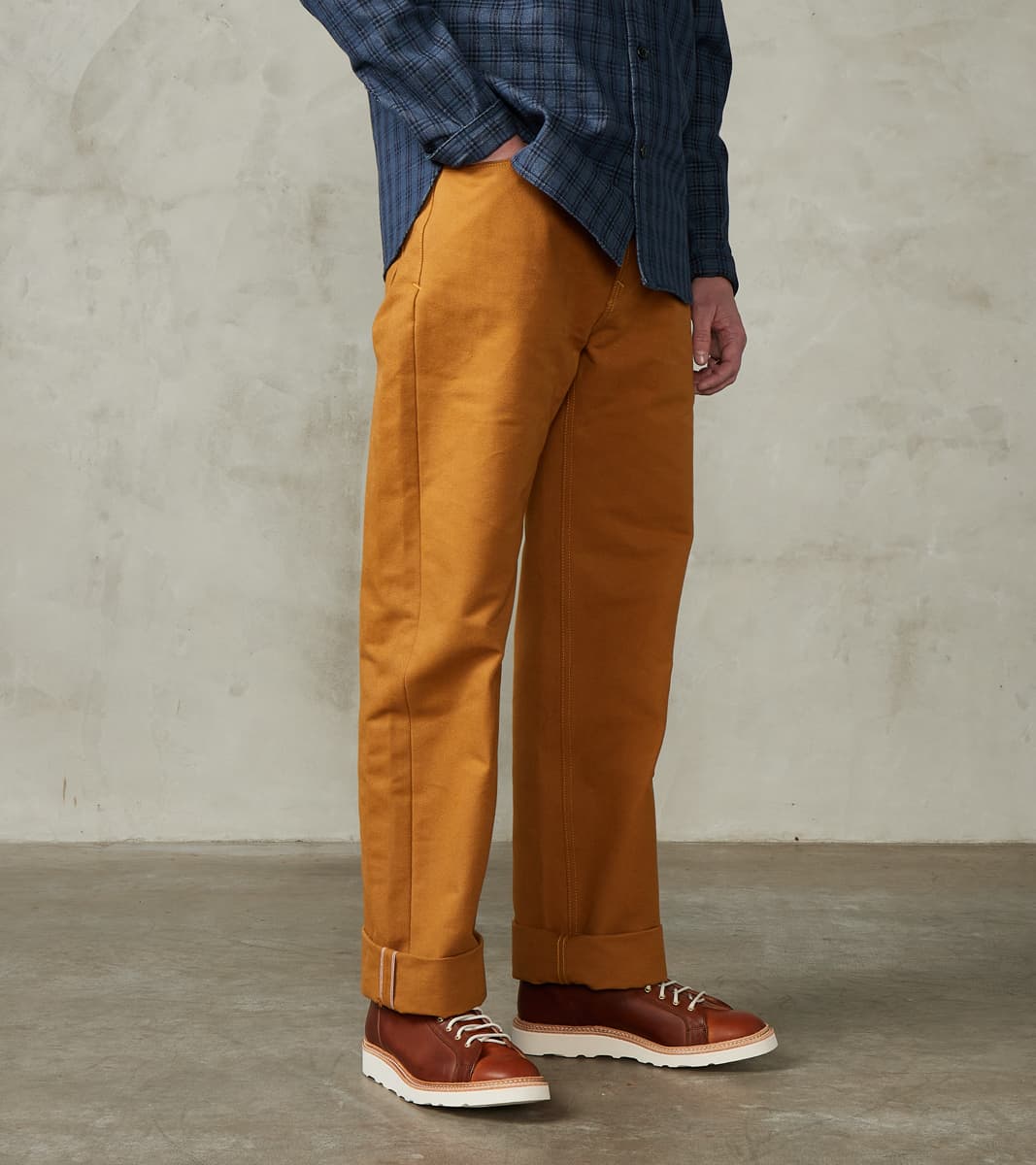 Freenote Cloth Modesto - Vintage Straight - 15oz Selvedge Bronze Duck …