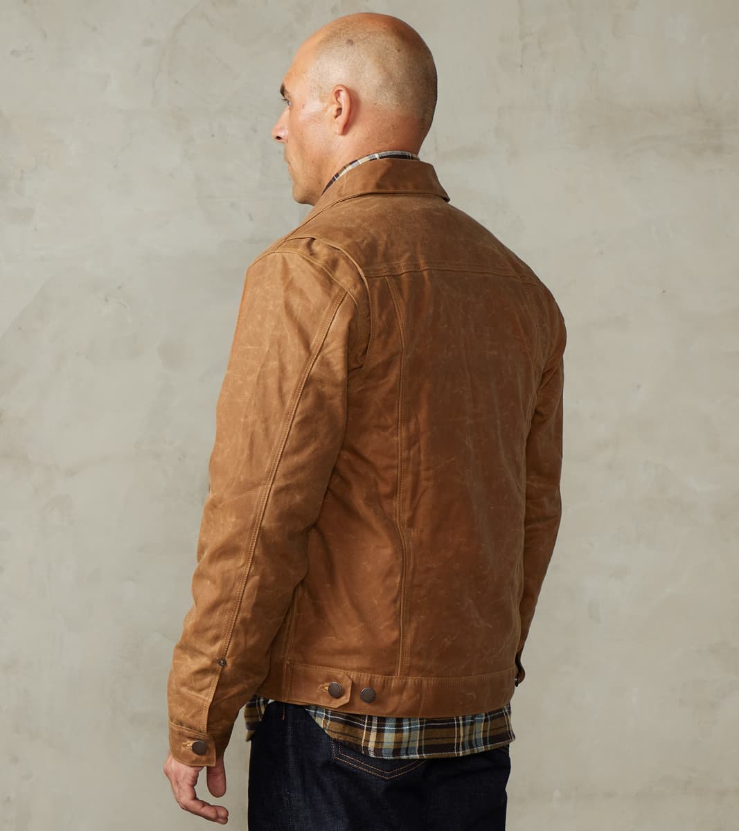 Riders Jacket - 10oz Martexin Waxed Army Duck - Rust