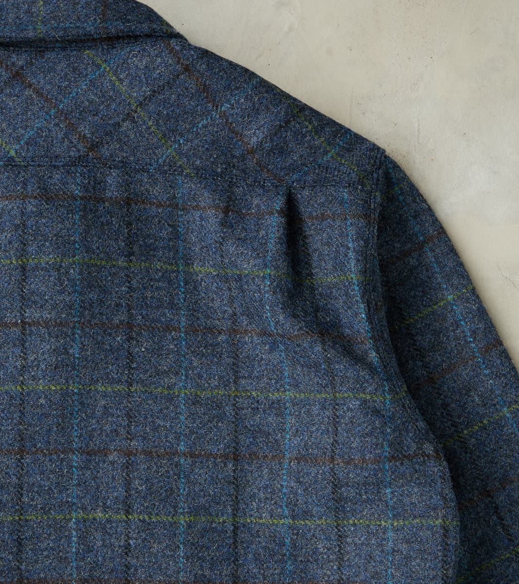 Benson - Abraham Moon® Shetland Estate Tweed - Navy Check