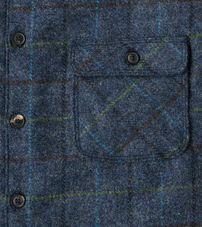 Benson - Abraham Moon® Shetland Estate Tweed - Navy Check