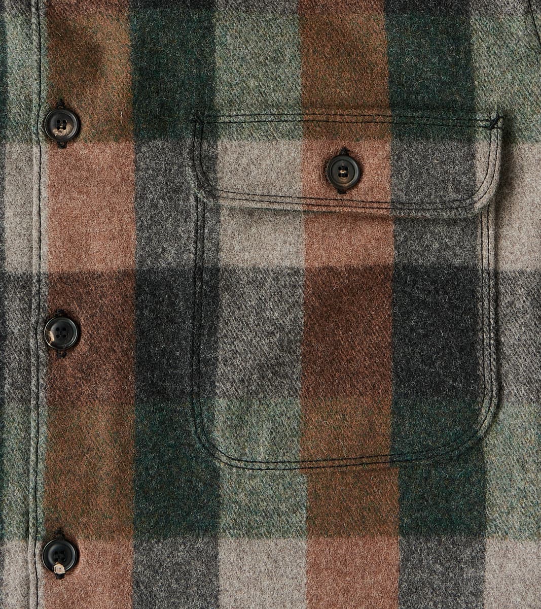 Benson - Fox Brothers® x Division Road Twill Flannel - Forest Hunter Check