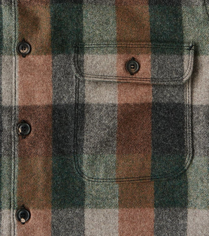 Benson - Fox Brothers® x Division Road Twill Flannel - Forest Hunter Check