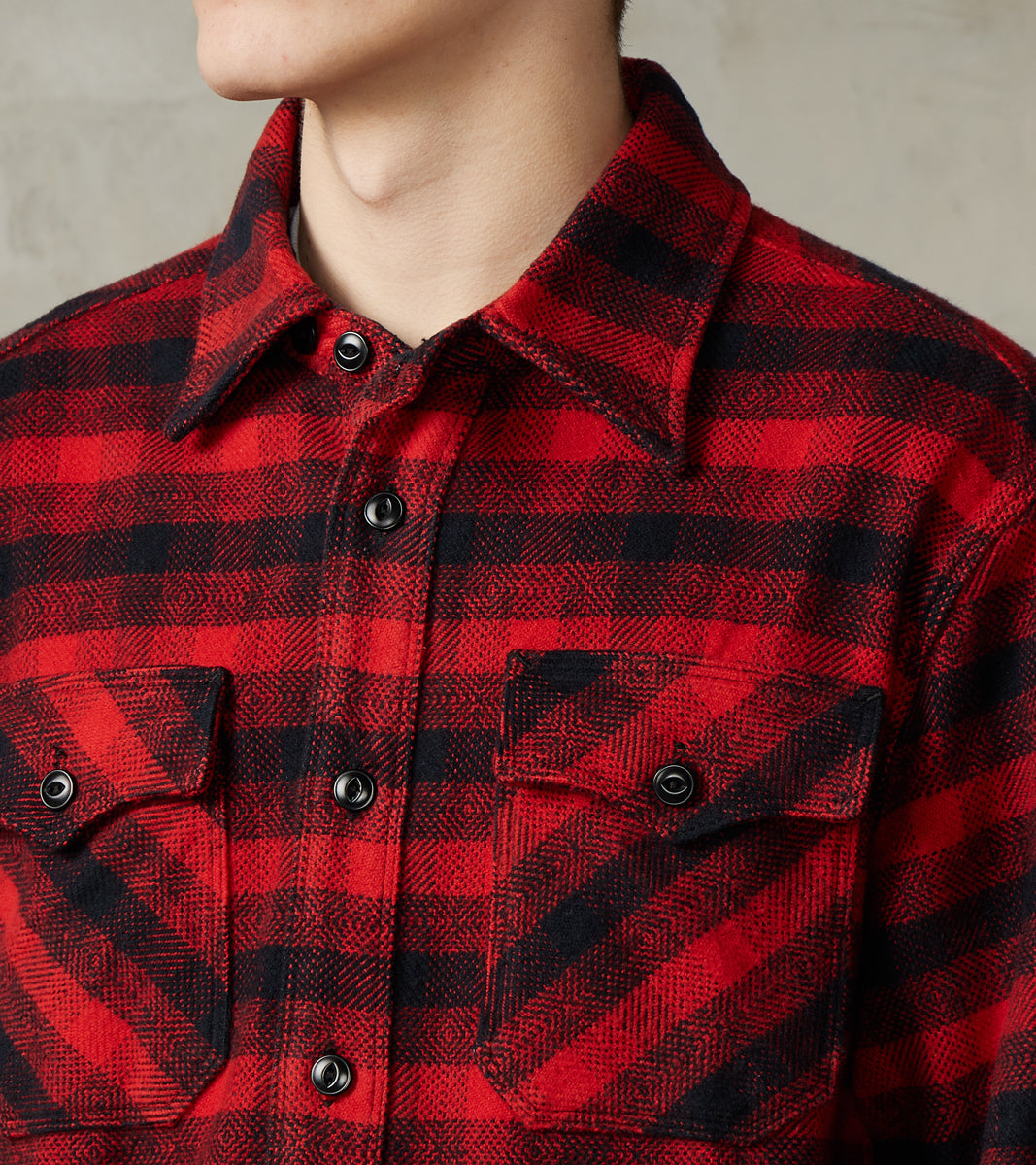 Freenote Cloth Scout - Japanese Flannel - Furnace Red Plaid
