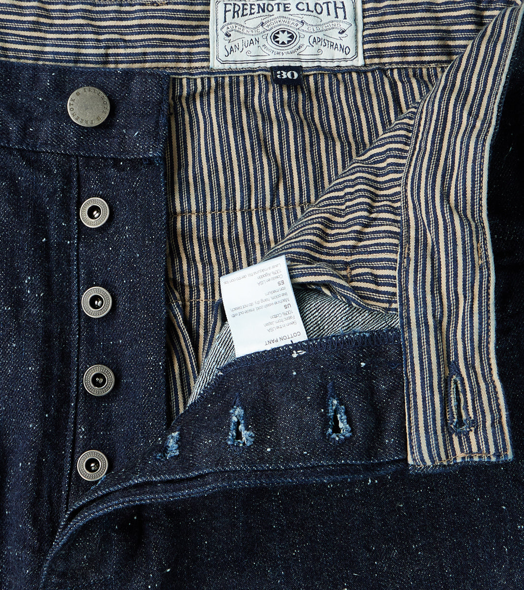 Freenote Cloth Benton Pant - 11oz Japanese Selvedge Fleck Denim