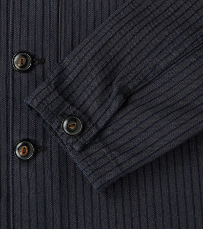 Midway - Japanese Herringbone Dobby - Navy & Indigo