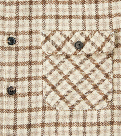 Benson - Lovat® Sonsie Tweed Large Gunclub Check - Undyed Ecru