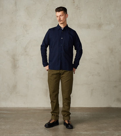 Workers Chino - 14oz Japanese Military Slub Canvas - Army Green