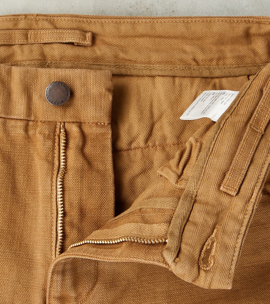 Workers Chino - 14oz Japanese Military Slub Canvas - Tan