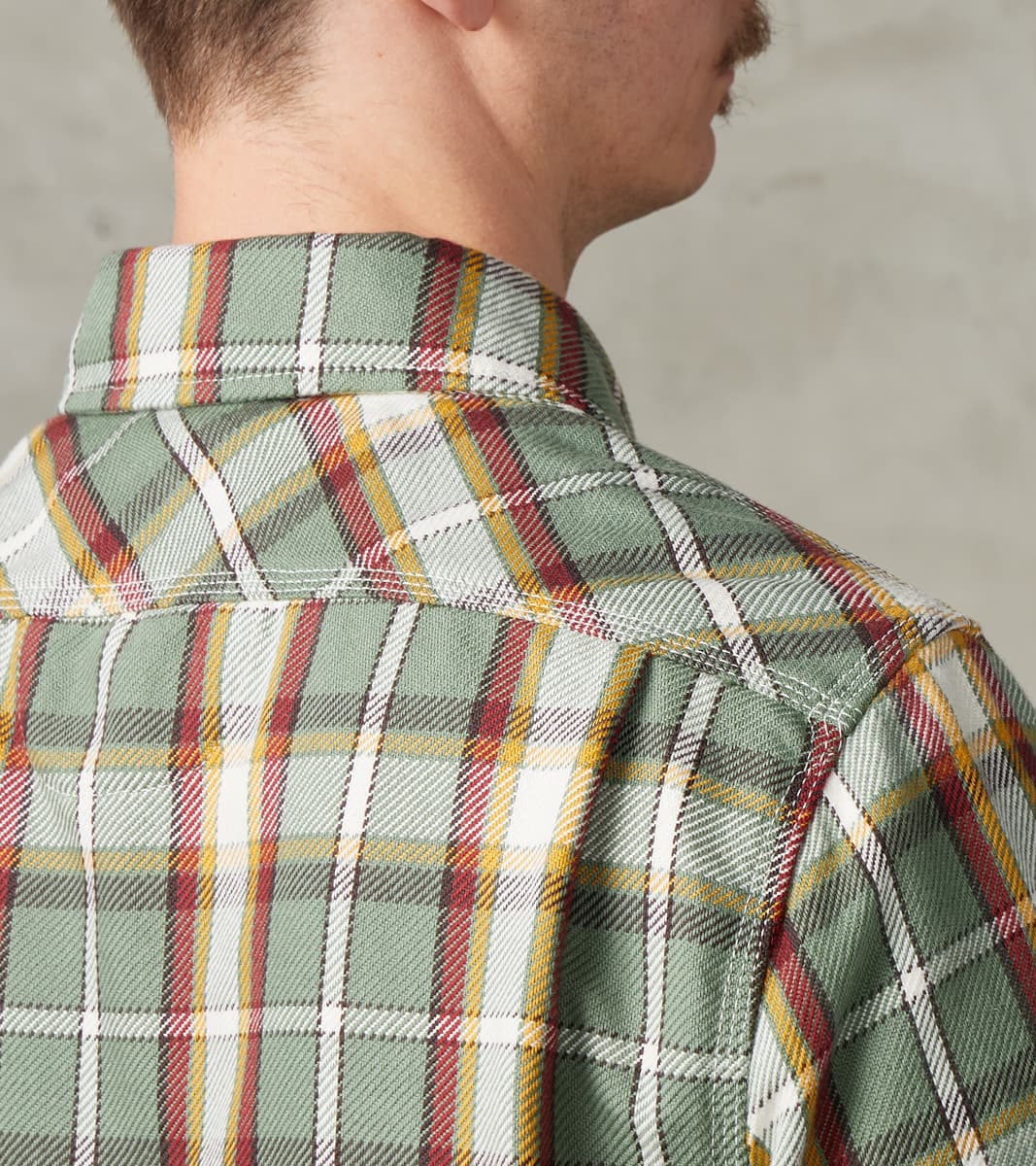 Freenote Cloth Wells - Japanese Twill - Aloe Green Plaid