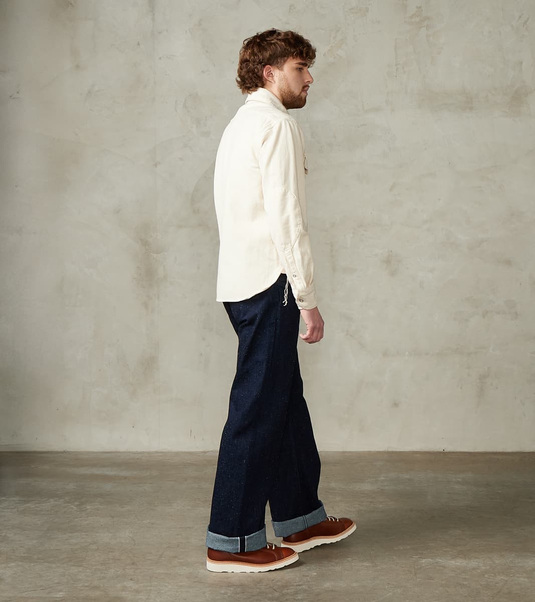 Benton Pant - 11oz Japanese Selvedge Fleck Denim - Indigo