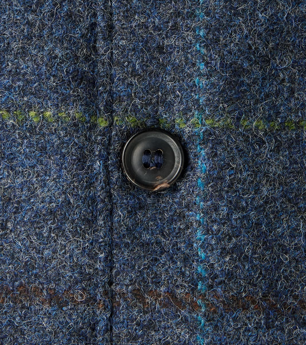 Benson - Abraham Moon® Shetland Estate Tweed - Navy Check