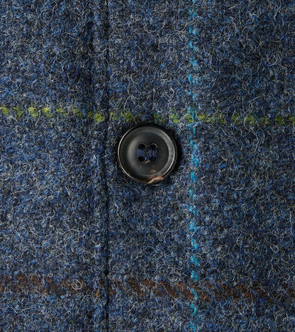 Benson - Abraham Moon® Shetland Estate Tweed - Navy Check