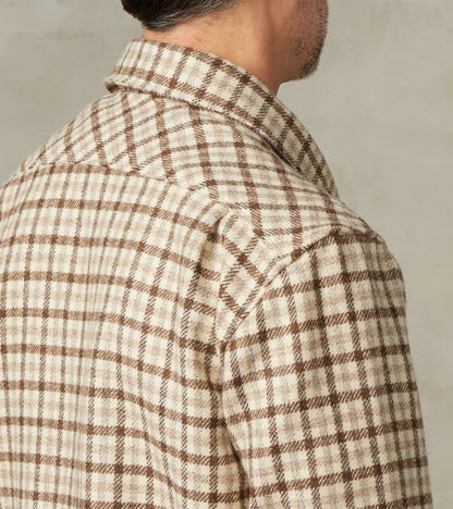 Benson - Lovat® Sonsie Tweed Large Gunclub Check - Undyed Ecru