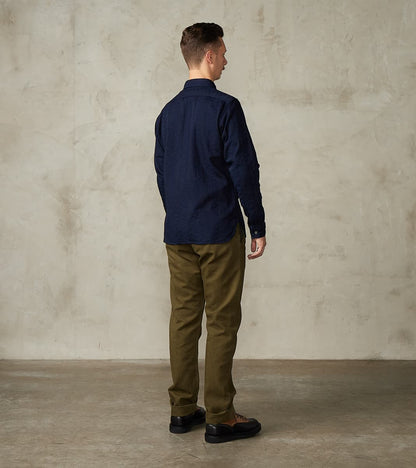 Workers Chino - 14oz Japanese Military Slub Canvas - Army Green
