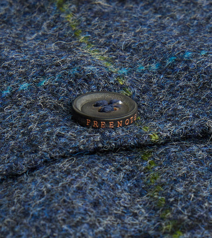Benson - Abraham Moon® Shetland Estate Tweed - Navy Check