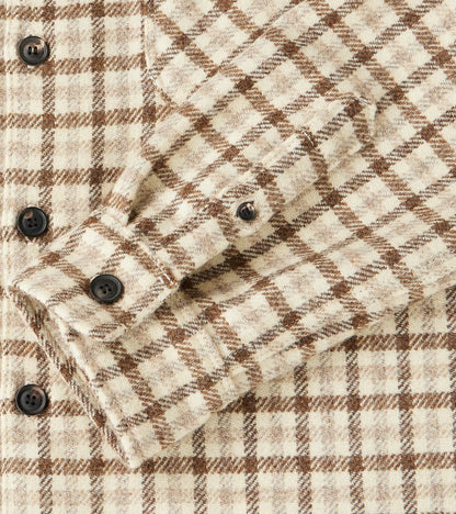 Benson - Lovat® Sonsie Tweed Large Gunclub Check - Undyed Ecru